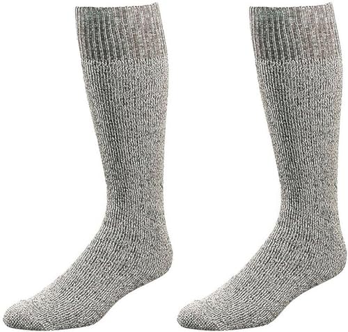 WOWERAT Original Bergbau Arbeitssocke „Püttsocken“ – ¾-lang, 5 Paar (Gr.one size, graumeliert) von WOWERAT