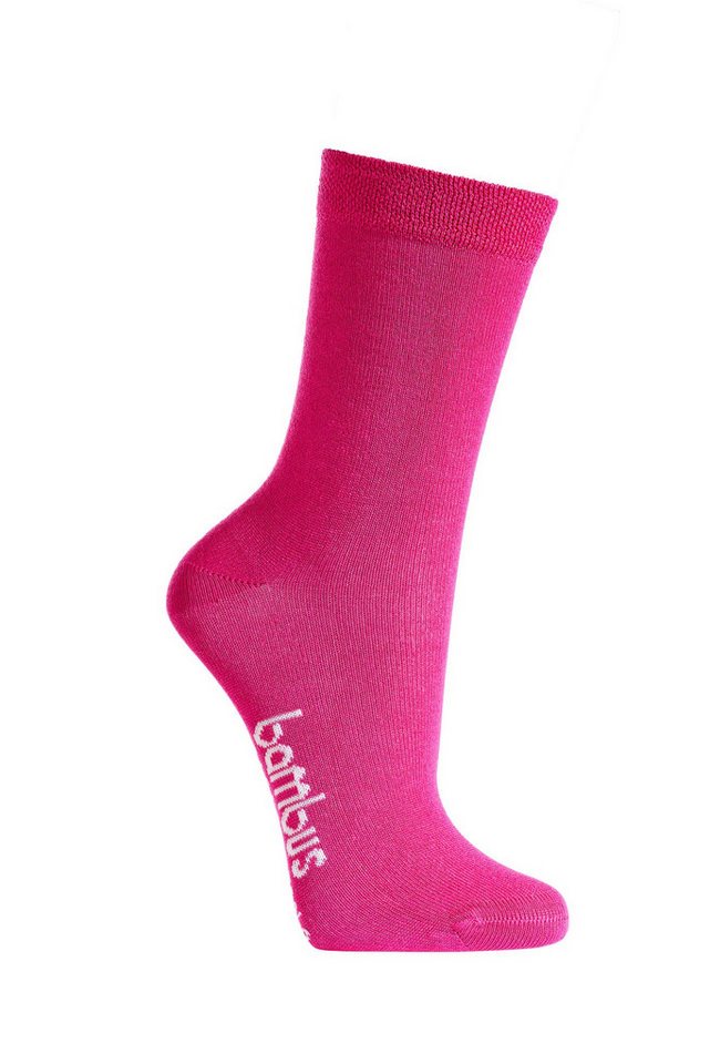 Wowerat Socken 3 Paar superweiche Bambus Kinder-Söckchen aus Viskose unifarben (3 Paar) von Wowerat