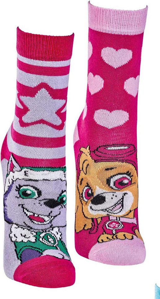 Wowerat Socken 6 Paar Paw Patrol Kindersocken Mädchen, weiche Baumwolle von Wowerat