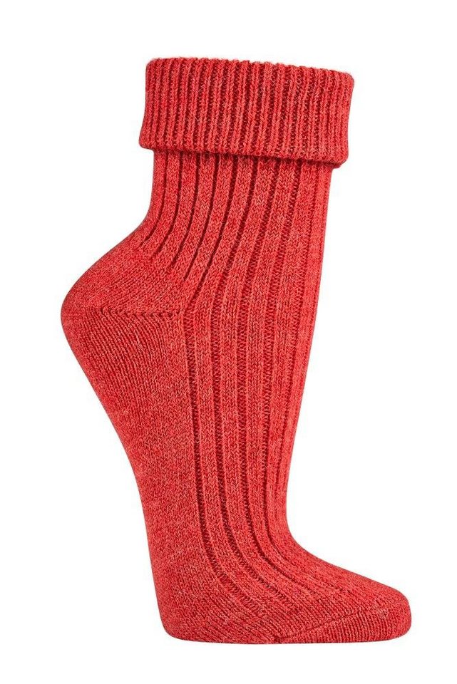 Wowerat Umschlagsocken farbenfrohe bunte Wollsocken mit 100% Wolle Natur pur (2 Paar) von Wowerat