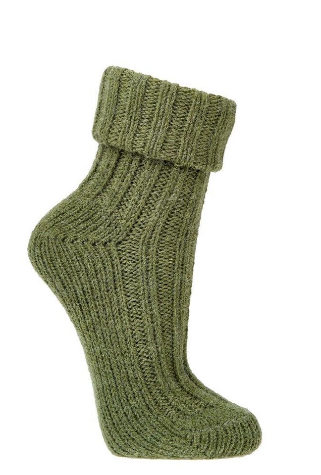 Wowerat Umschlagsocken farbenfrohe farbige bunte Wollsocken mit Alpaka Wolle (2 Paar) von Wowerat