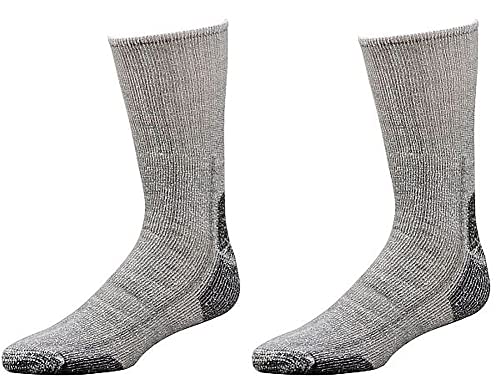 Wowerat Vollplüschsocken „EXTREM-WÄRMEND“ mit ALPAKAWOLLE 2er-BÜNDEL (Gr.43-46, grau) von Wowerat