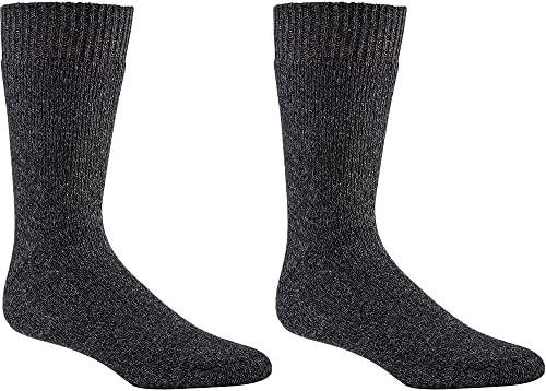 Wowerat Vollplüsch-Thermo-Socken mit Schafwolle, Vollfrottee-gefüttert 3er-Bündel (Gr.39-42, anthrazit) von Wowerat