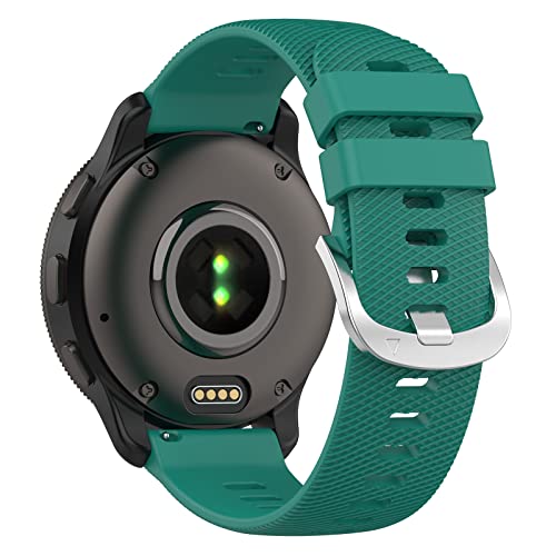 Wownadu 20mm Silikon Armbänder Kompatibel mit Polar Ignite 3/Ignite 2/Unite/Pacer Armband Grün für Damen Herren Sport Weiches Einstellbar Ersatzarmband, Zubehör (Keine Uhr) von Wownadu