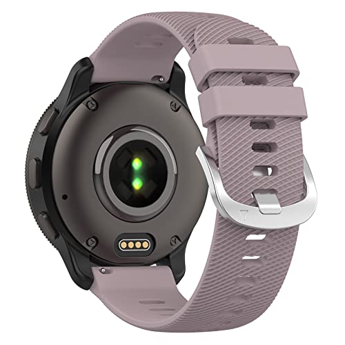 Wownadu 20mm Silikon Armbänder Kompatibel mit Polar Ignite 3/Ignite 2/Unite/Pacer Armband Lila für Damen Herren Sport Weiches Einstellbar Ersatzarmband, Zubehör (Keine Uhr) von Wownadu