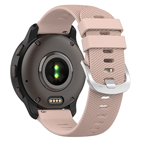 Wownadu 20mm Silikon Armbänder Kompatibel mit Polar Ignite 3/Ignite 2/Unite/Pacer Armband Rosa für Damen Herren Sport Weiches Einstellbar Ersatzarmband, Zubehör (Keine Uhr) von Wownadu