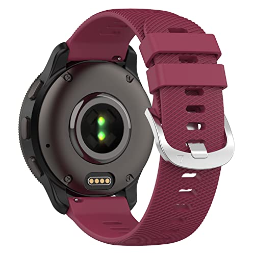 Wownadu 20mm Silikon Armbänder Kompatibel mit Polar Ignite 3/Ignite 2/Unite/Pacer Armband Sangria für Damen Herren Sport Weiches Einstellbar Ersatzarmband, Zubehör (Keine Uhr) von Wownadu