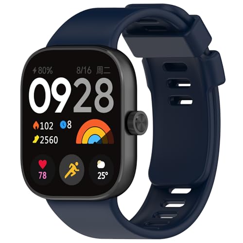 Wownadu Ersatzarmband Kompatibel für Xiaomi Redmi Watch 4 / Redmi Watch 5 Armband, Tinten Blau Damen Herren Einstellbar Silikon Armbänder Kompatibel für Xiaomi Band 8 pro von Wownadu