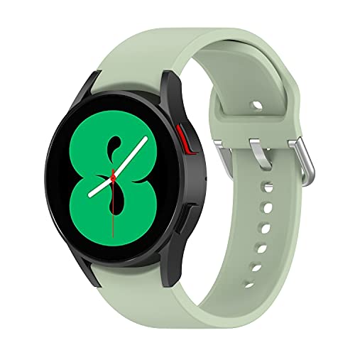 Wownadu 20mm Band Kompatibel für Samsung Galaxy Watch 6/5/4 (40mm 44mm), Galaxy Watch 3 41mm, Galaxy Watch 4 Classic (42mm 46mm) Armbänder Grün Silikon für Damen Herren Zubehör (Keine Uhr) von Wownadu