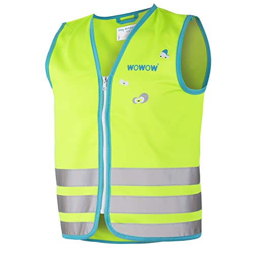 Wowow Unisex Kinder Crazy Monster Reflexweste, Grün/Silber, M von WOWOW
