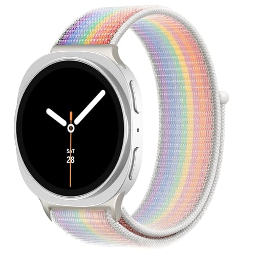 Nylon-Schlaufenband für Samsung Galaxy Watch 8, 42 mm, 46 mm, Damen/Herren, dehnbares Sportarmband für Samsung Watch 8, 46 mm, 42 mm von Wowstrap