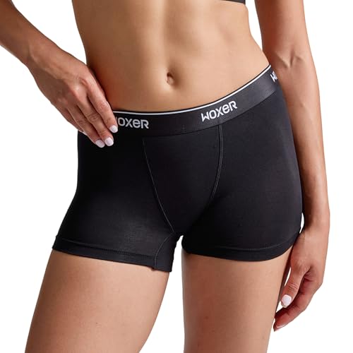 Vlez Star Heather Grey 2XL Moderne Unterhose für Damen in Übergröße, 1 Stück, Schwarz 2.0, L von Woxer