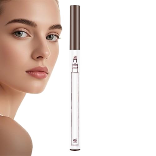 Augenbrauenstift - Natürlicher Look Brauenstift - Tragbarer 4-Fach Spitzen Stift Für Damen & Mädchen Unterwegs, Wasserfestes Augenbrauen-Makeup von Wpsagek
