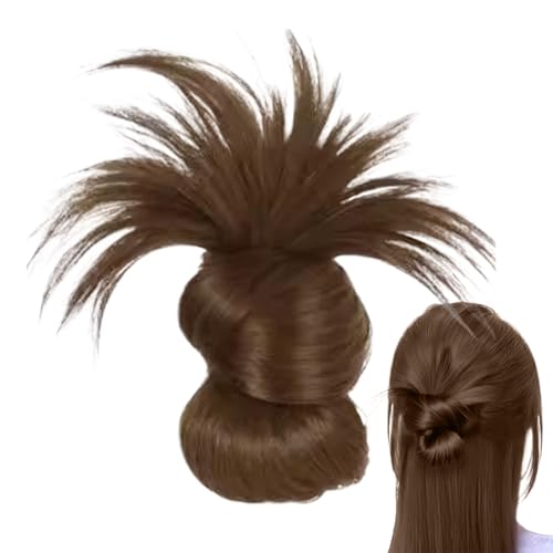 Clip-In Federbusch Dutt Perücke | Haarspange Mit Voluminösem Effekt | Leichter Naturgemäßer Bequemer Alltags-Haarclip Für Damen Mädchen Freundinnen Kolleginnen von Wpsagek