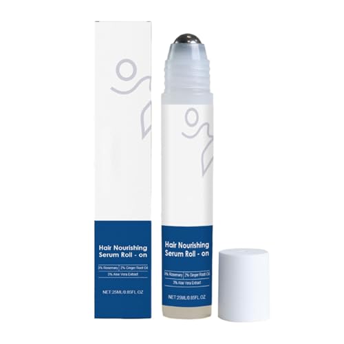 Haarwuchs Öl | 25ml Roll-On Kopfhaut Volumen Öl | Anti-Haarausfall Lösung Für Frauen Männer Unterwegs Täglich | Bei Trockenem Geschädigtem Glattem Lockigem Haar von Wpsagek