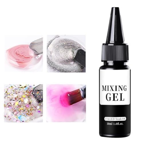 Klarlack Gel Nagellack - Nagelmischgel Für Frauen | Langzeit-Haltbar 30ml Mischlack Für Damen Treffen Cosplay Haushalt Salon Hochzeit von Wpsagek