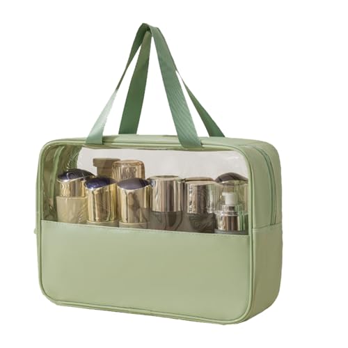 Kosmetiktasche, Reisemake-up-Organizer, Organizerbeutel wasserdichte Toilettentasche Mit Transparentem Fenster Für Mädchen Schmuck Badezimmer Reise Dusche von Wpsagek