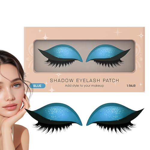 Lidschatten Wimpern Aufkleber,Wiederverwendbare Aufkleber Lidschatten für Damen - Verwischfeste Wimpern Pads für Abendevents Brautfotos Halloween Cosplay Bühne Reise Hochzeit von Wpsagek