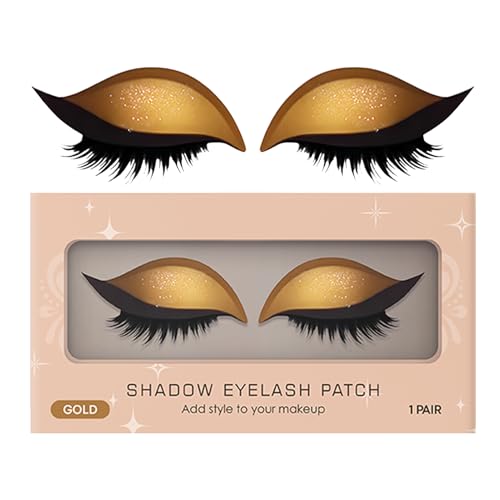 Lidschatten Wimpern Aufkleber - Wiederverwendbarer Schatten Für Augen Make-up | Verwischfeste Wimpern Pads für Abendevents Brautfotos Halloween Cosplay Bühne Reise Hochzeit von Wpsagek