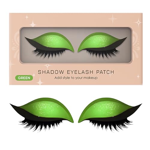 Lidschatten Wimpern Aufkleber | Wiederverwendbarer Schatten Für Augen Make-up | Verwischfeste Wimpern Pads für Abendevents Brautfotos Halloween Cosplay Bühne Reise Hochzeit von Wpsagek