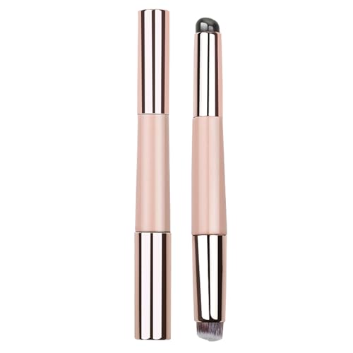 Lippenpeelungsbürste, Silikonlippenbürste | Lippenspatel - Doppelkopf-Design wiederverwendbarer tragbarer Helferstock für Frauen Männer Kosmetische Haut Gesichtsnägel Concealer von Wpsagek