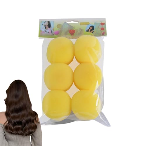 Lockenwickler, Heatless Locken für langes Haar, Schlafen Curling Werkzeug für Frauen Mädchen, Set mit 6 tragbaren weichen Overnight Lockenwickler von Wpsagek