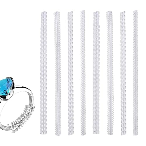 Loose Ring Adjuster,8 Stück Unsichtbare Silikon Ring Schützer - Für Verlobung Hochzeit Alltag Party Fitness Geburtstag - Finger Justierung Loose Ring Adjuster,8 Stück Unsichtbare Silikon Ring Schützer - Für Verlobung Hochzeit Alltag Party Fitness Geburtstag - Finger Justierung von Wpsagek