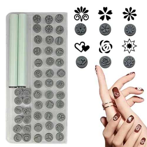 Nail Stamping Kit | Tragbarer austauschbarer Instant-Nageldesign-Stempel - Kompaktes Maniküre-Zubehör für Erwachsene Anfänger Enthusiasten Profis von Wpsagek