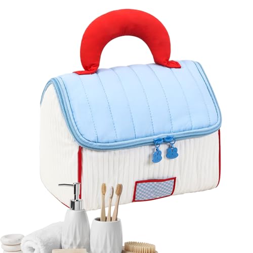 Reise Kosmetiktasche - Hausförmige Reise Waschtasche | Aufbewahrungsorganizer Handliche Kosmetiktasche Für Frauen Mädchen Tägliche Fahrten Roadtrip Backpacking Geschäft Outdoor von Wpsagek