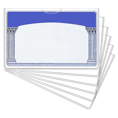 Wpsagek Ärmel für Handelskarten, Kartenschutzhülsen,10x Social Security Cards PVC Protector Särmes - Slim Clear Protective Cover für Frauen Männer jugendlich von Wpsagek