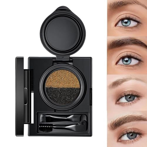 Wpsagek Augenbrauenpomade, Augenbrauencreme | Zweifarbige Augenbrauen-Mascara | Augenbrauen- und Eyeliner-Creme mit Stempel, wasserfestes Brauenpuder mit doppelseitigem Pinsel für Frauen von Wpsagek