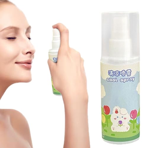 Wpsagek Cool Down Spray, Kühlspray für die Haut,80 ml Tropical Waters Peppermint Cooling Spray Mist - Spray zur sofortigen Reduzierung der Temperatur. Kleines, leichtes, erfrischendes, schützendes und von Wpsagek