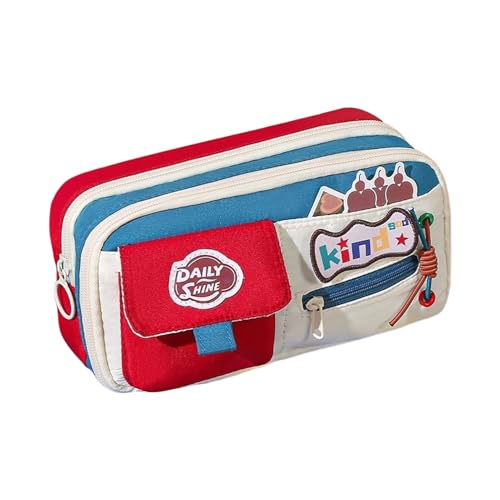 Wpsagek Federmäppchen - Federschachtel,Vintage Großes Fassungsvermögen Reißverschluss Stiftetasche Für Schreibwaren Buntstifte Marker Lehrer Reisen Frauen von Wpsagek