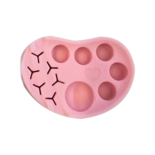 Wpsagek Make-up-Paletten-Tablett – wiederverwendbare Make-up-Palette | leicht zu reinigende Silikon-Palette mit Werkzeughalter, Augenbrauen-Laminierzubehör für Frauen und Mädchen von Wpsagek