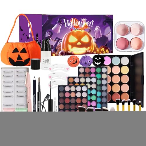 Wpsagek Make-up-Set, Make-up-Set,Wasserfeste Wimperntusche | Komplettes Make-up-Set für Make-up, Lidschatten-Palette, Foundation, Make-up-Pinsel für professionelle Mädchen von Wpsagek