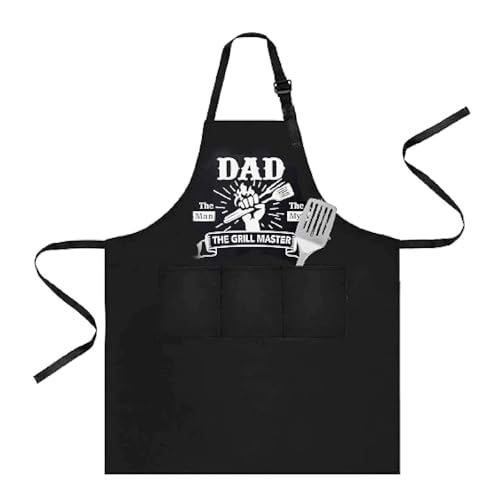 Wqafe Grillschürze für Männer lustig - Vatertagsgeschenk inkl. BBQ-Urkunde - lustige Geschenke zum Vatertag - Papa, Mann oder Freund zum Geburtstag Wqafe Grillschürze für Männer lustig - Vatertagsgeschenk inkl. BBQ-Urkunde - lustige Geschenke zum Vatertag - Papa, Mann oder Freund zum Geburtstag von Wqafe