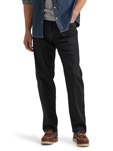 Wrangler Authentics Herren Big & Tall Comfort Flex Waist Relaxed Fit Jeans, Dunkles Denim, 52W / 32L von Wrangler Authentics