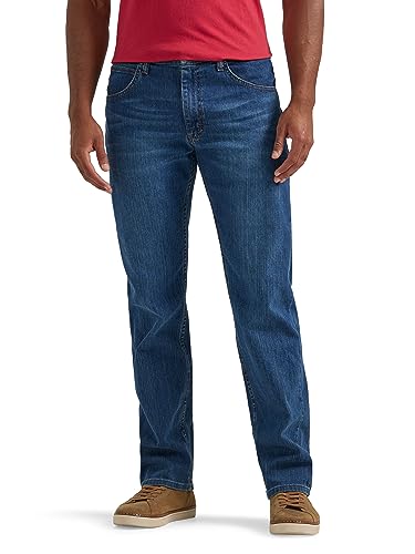 Wrangler Authentics Herren Big & Tall Klassische Five-Pocket geradem Bein, reguläre Passform Jeans, Blue Ocean Flex, 38W / 36L von Wrangler Authentics