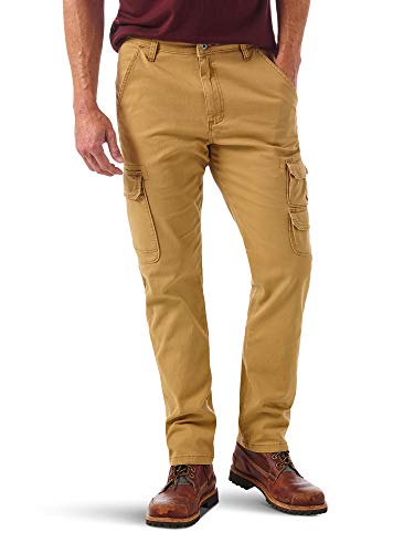 Wrangler Authentics Herren Cargo Regular Tapered Hose, Gebürstete Mandel, 36W / 30L von Wrangler Authentics