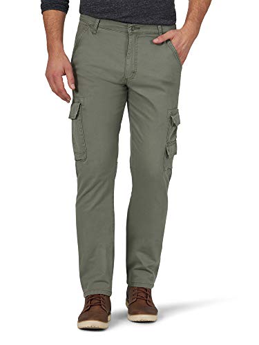 Wrangler Authentics Herren Regular Tapered Cargo Hose, Oliv, 31W / 30L von Wrangler Authentics