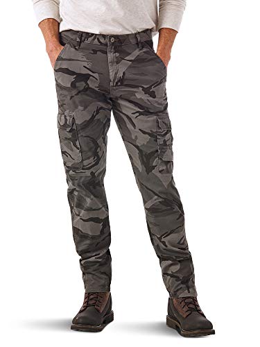 Wrangler Authentics Herren Cargo Regular Tapered Hose, grau, 30W / 30L von Wrangler Authentics