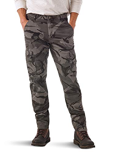 Wrangler Authentics Herren Regular Tapered Cargo Pant Hose, Grau, Camo, 40W / 30L Wrangler Authentics Herren Regular Tapered Cargo Pant Hose, Grau, Camo, 40W / 30L von Wrangler Authentics