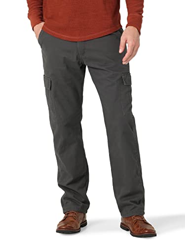 Wrangler Authentics Herren-Cargohose mit Fleece gefüttert, Anthrazit Köper, 30W / 30L von Wrangler Authentics