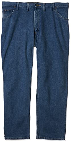 Wrangler Authentics Herren Classic 5-Pocket Regular Fit Cotton Jeans, Stonewash Mid, 40W / 34L von Wrangler Authentics
