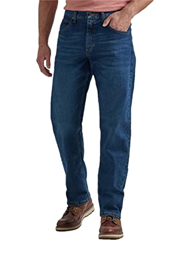 Wrangler Authentics Herren Classic 5-Pocket Relaxed Fit Jeans, Flex Dunkel, 46W / 32L von Wrangler Authentics