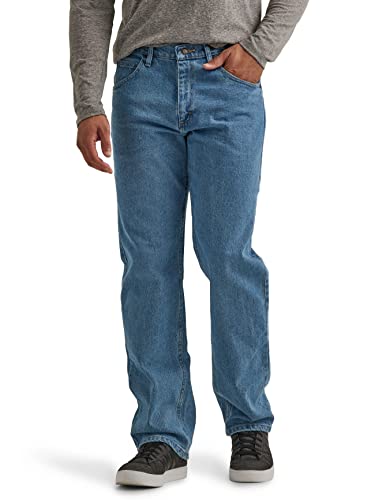 Wrangler Authentics Herren-Jeans mit 5 Taschen, Klassische, Flexible, lässige Passform., Light Stonewash Flex, 46W / 34L von Wrangler Authentics