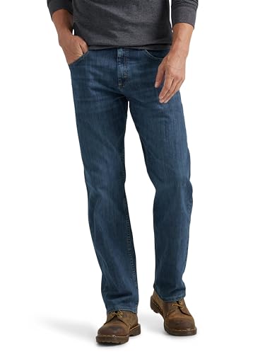 Wrangler Authentics Herren Classic Relaxed Fit Flexível de Ajuste ADO Clássico Jeans, Slate Flex, 42W / 34L von Wrangler Authentics