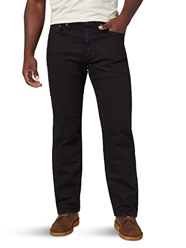Wrangler Authentics Herren Klassische 5-Pocket-Relaxed Fit Jeans, Black Flex, 38W / 34L von Wrangler Authentics