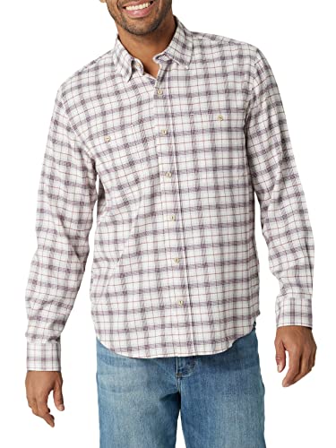 Wrangler Authentics Herren Wolken-Flanell-gewebtes Hemd mit Button-Down-Kragen, Potent Purple (Purpur), XX-Large von Wrangler Authentics