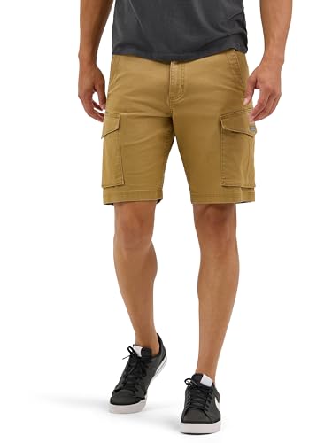 Wrangler Authentics Herren Comfort Flex Waist Cargo Short Cargos, Stumpfes Gold, 49 von Wrangler Authentics